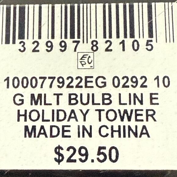 INC International Concepts Multicolor Cluster Holiday Bulb Lights Drop Earrings - Picture 3 of 3